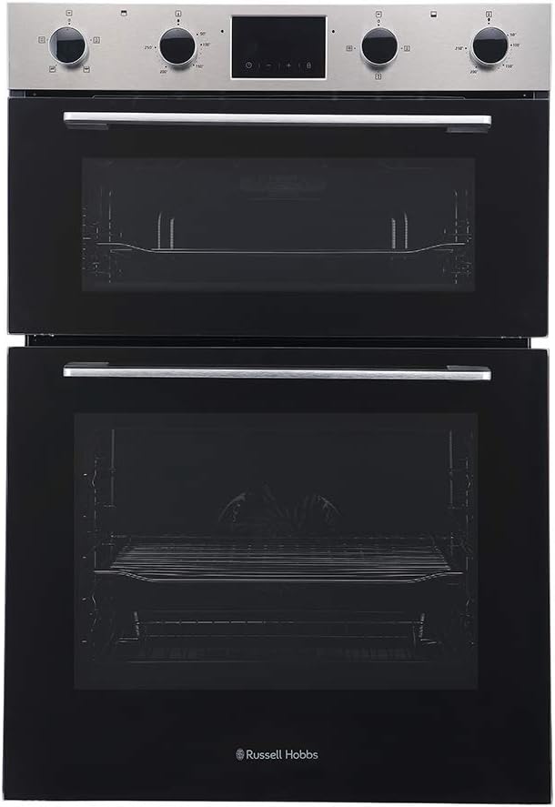 Russell Hobbs RH89DEO2002SS Stainless Steel 110L BuiltIn Electric Fan Double Oven Free 2 Year