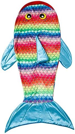 Kids Mermaid Tail Blanket Cute Soft Fleece Mermaid Sleeping Bag Children Winter Warm Sofa Bed Throw Blanket Christmas Gift For Kids Girls Boys 55.91 Inch