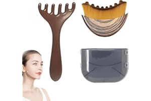 Lymphatic Contour Face Brush Set – Reduce Puffiness & Sculpt Jawline with Gentle Dry Brushing for Facial Massage, Chin & Lymp