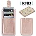 Phone Card Holder Credit Stick Back On Wallet Card Holder for Back of Phone Adhesive Phone Pocket for All Smartphones (Rosegold)