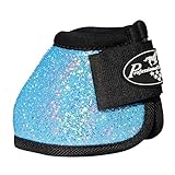 PROFESSIONALS CHOICE EQUINE SECURE FIT HOOF OVERREACH BELL BOOTS GLITTER ALL COLORS & SIZES