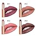 Matte Lipstick Set, NAQIER 4PCS Nude Moisturizer Smooth Lip Stick, lipstick Gift sets for women