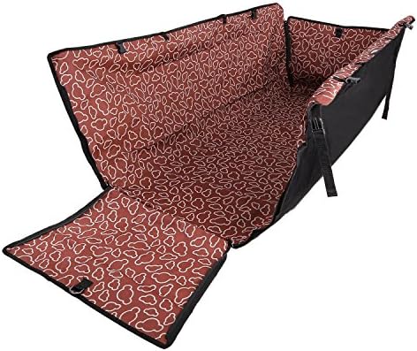 Petkuguo Oxford Fabric Double Layer Waterproof Dog Cat Car Seat Cover Safety Pet Waterproof Hammock Blanket Cover Mat Travel with Carry Bag 51.18 X 17.72 inch Cpffee