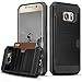 Galaxy S7 Edge Case, TILL(TM) Impact Resistant Protective Shell Galaxy Wallet Cover Shockproof Rubber Bumper Case Anti-Scratches Hard Cover Skin with Card Slot for Samsung Galaxy S7 Edge G9350, Black