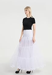 WOWBRIDAL Women's Ankle Length Petticoats Wedding