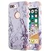 iPhone 8 Plus Case, iPhone 7 Plus Case, Anuck Heavy Duty Protection iPhone 7 Plus Shockproof Rubber Bumper Protective Case Hybrid Armor Defender Cover for iPhone 7 Plus / 8 Plus - Marble Rose Gold