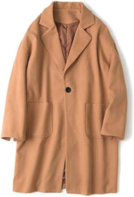 Amazon ンーセンー コート メンズ ロング チェスターコート スプリングコート ロングコート ジャケット ビジネス 紳士服 通勤 秋冬 大きいサイズ カーキ Xl コート ジャケット 通販
