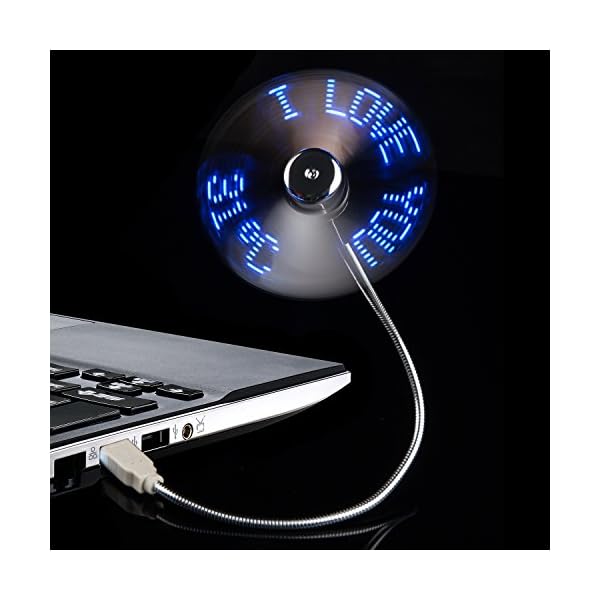 TRIXES-Flexible-USB-LED-Desktop-Laptop-Temperature-Fan TRIXES Flexible USB LED Desktop & Laptop Temperature Fan