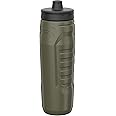 Under Armour Squeeze Water Bottles, 32 oz Water Bottles, Sideline Sports Water Bottle with Quick-Shot Lid, Quick & Easy Hydration, Gym Water Bottles, Squeeze Bottle, 1 32oz Bottle