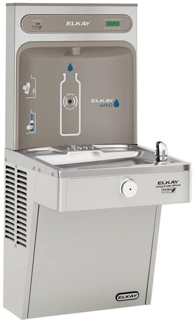 Photo 1 of *Missing Parts - Check clerk notes*
Elkay LVRCGRN8WSK, 39.25 x 18.63 x 36.13 inches, Single Bottle Filling Station