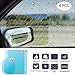 AUTOMB Car Side View Mirror Anti-Glare Film- Rear View Mirror HD Nano Anti Glare Anti Fog Rainproof Waterproof Membrane for Automobile Rearview Mirror and Side Window (Rec+Oval)