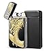 Kivors USB Rechargeable Windproof Flameless Electronic Double Pulse Arc Lighter Belief Chinese Dragon Lighter