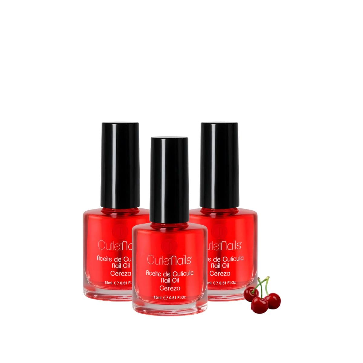 3 x Nail Oil with Strawberry Fragrance 15 ml Optimal Care for Nails and Cuticles Outlet Nails