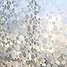 Aoohome Clear Shower Curtain Liner, EVA Bathroom Curtain 3D Cobblestone with Bottom Magnets, Rust Proof Grommets, 72x72 inch, Semi Transparent