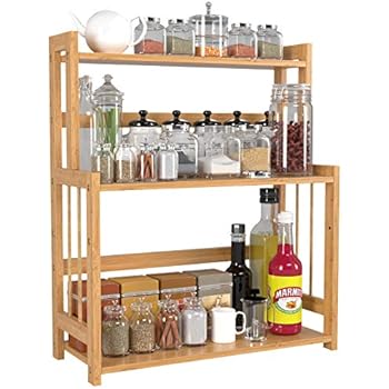 2tier Kitchen Cabinet Spice Rack Organizer Standing Rack Kitchen Countertop Storage Organizer Shelf Holder By Cq Acrylic Spice Racks