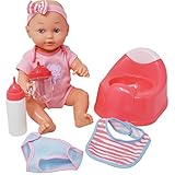 Drink and Wet Baby Doll, With Training Potty, 2 Bottles, Diaper, Bib