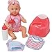 Drink and Wet Baby Doll, With Training Potty, 2 Bottles, Diaper, Bib