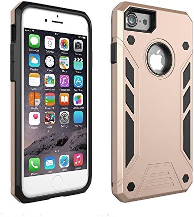FutureCharger Ultra Protective Qi Wireless Charging Receiver Case Protector Daul Layer Shock Reduction for Apple iPhone 7 6S 6/4.7"(gold)