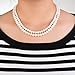 NONNYL Classic Round White Freshwater Cultured Pearl Necklace 18
