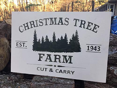 Amazon Com Christmas Tree Farm Sign Oversized Tree Farm Wooden Sign 42 Handmade