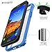 Galaxy S7 Active Case, POETIC Affinity Series Premium Thin/No Bulk/Clear/Dual Material Protective Bumper Case for Samsung Galaxy S7 Active (2016) Blue/Clear
