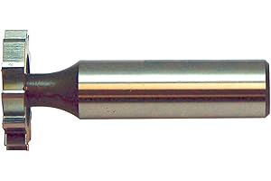 KEO 94126 High-Speed Steel Woodruff Keyseat Cutter, Uncoated (Bright) Finish, Round Shank, 1/2" Shank Diameter, 1" Cutter Dia