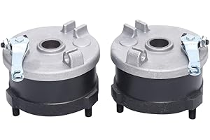 KONKENIE Left & Right Brake Drum Assembly Front Brake Drum Housing Wheel Hub with Brake Fit For 50cc 70cc 90cc 110cc 125cc ATV Quad 4 Wheeler Go Kart Dune Buggy