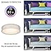 VICNIE 20W LED Ceiling Light, 14 Inch Flush Mount Lighting Fixture,1400 Lumens 3000K Warm White, Dimmable, ETL Listed for Kitchen, Hallway, Bedroom, Stairways (Metal Body and Acrylic Shade)