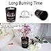TQQFUN Premium Scented Candles Soy Candles Aromatherapy Candles 45-50 Hours Long Burning Time for Home Use and Gift Giving, Smokeless Candles（Black, 8.8 oz）thumb 2