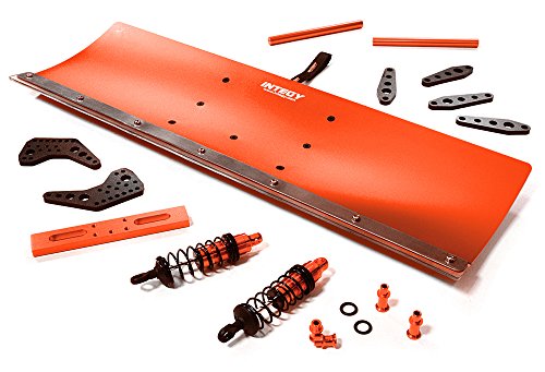 Integy RC Model Hop-ups C27056RED Alloy Machined Snowplow Kit for Traxxas 1/10 Stampede 4X4 Slash 4X4