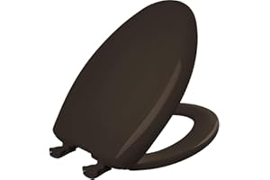 Bemis 1200SLOWT 248 Toilet Seat will Slow Close, Never Loosen and Easily Remove, ELONGATED, Plastic, Espresso Brown