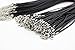 50pcs Imitation Leather Braided Cord Black Rope 1.5mm 18 Inch Necklaces Chain with Lobster Claw Clasp