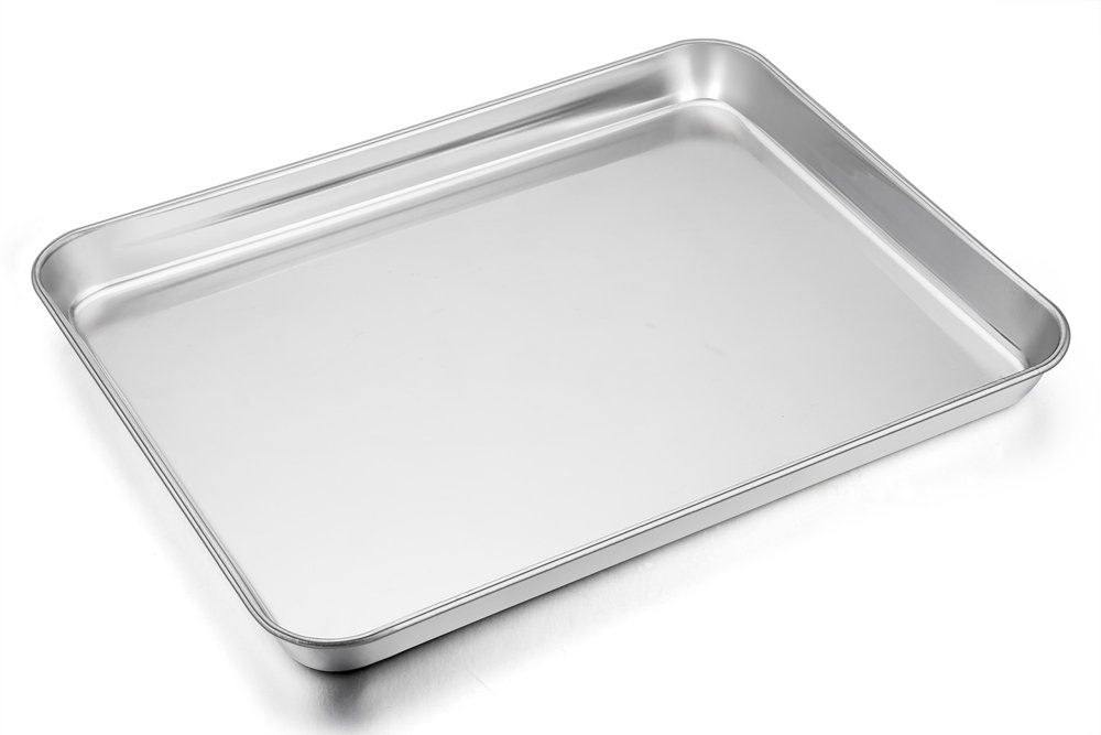 TeamFar Baking Tray and Rack Set, Stainless Steel Baking Pan Cookie