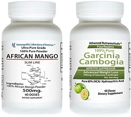 100% Pure African Mango Extract Weight Loss + Garcinia Cambogia Pure Hca Diet Slender Product