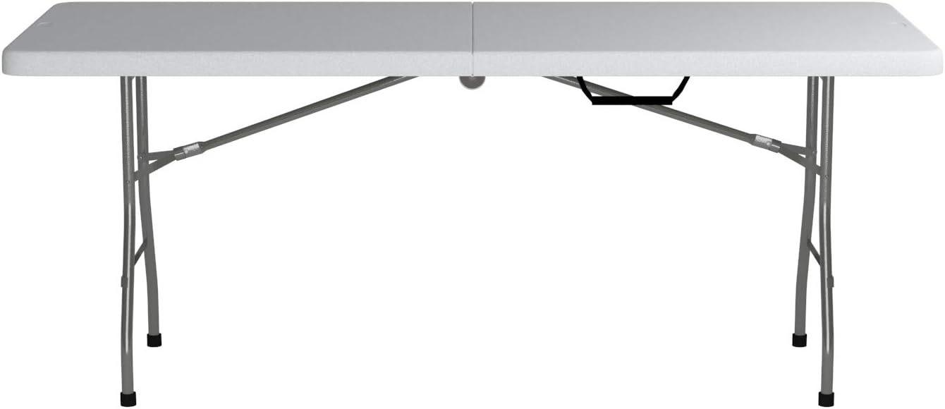 Office Star Resin Multipurpose Rectangle Table, 6-Feet, Center Folding : Kitchen & Dining