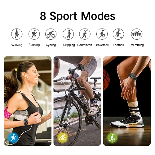 Smartwatch, 1,69\'\' TFT Orologio Fitness Tracker Uomo Donna Smart Watch Sonno Cardiofrequenzimetro, IP68 Impermeabile Sportivo Activity Tracker Contapassi Cronometro, Smartband, Notifiche Messaggi