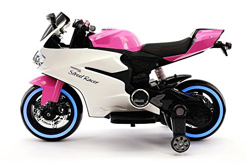 2018 Street Racer 12V Electric Kids Ride-On Motorcycle | Pink