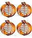 Prettyou 2.5" Effortless Beauty Assorted Side Combs Hair Clip Comb Pin Round Banana Clips,4-count
