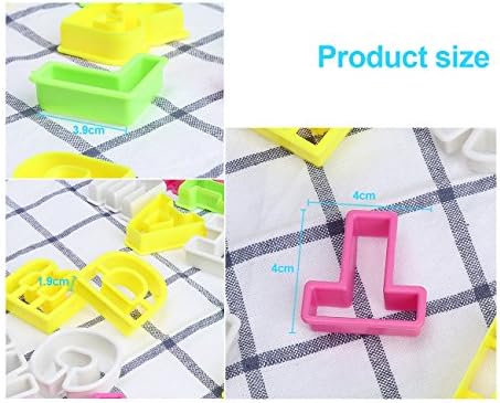 ilauke 26 Grandes Découpoirs Alphabet Emporte-Pièces Multicolores en Plastique pour Gâteau Fondant Biscuit Cookie Pâtisserie - Cuisine A Vivre ilauke 26 Grandes Découpoirs Alphabet Emporte-Pièces Multicolores en Plastique pour Gâteau Fondant Biscuit Cookie Pâtisserie