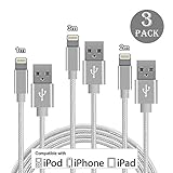 iPhone USB parikaras Fast Charge Cable USB Braided iPhone Power Line for Charging and Data Sync 1M¡¢2M¡¢3M Gray for iPhone 7/7 Plus/6/6 Plus/6s/6s Plus/5/5s/5c/SE