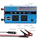 500W Car Power Inverter, Jacknthe DC 12V to 110V AC Digital Display Converter for Car Battery, with 2 AC Outlets 2 Cigarette Lighter Sockets and 9.6A 4 USB Ports DC to AC Inverter