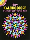 Dover Easy Kaleidoscope Stained Glass Coloring Book (Dover Stained Glass Coloring Book) (Paperback)