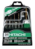 Hitachi 728119 Quick Change 20-Piece Drilling and Driving Set