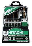 Hitachi 728119 Quick Change 20-Piece Drilling and Driving Set...