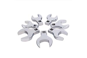 Sunex 9720A 1/2-Inch Drive Jumbo SAE Crowfoot Wrench Set, 1-Inch - 1-3/8-Inch, Fully Polished, 7-Piece (Includes Storage Rail