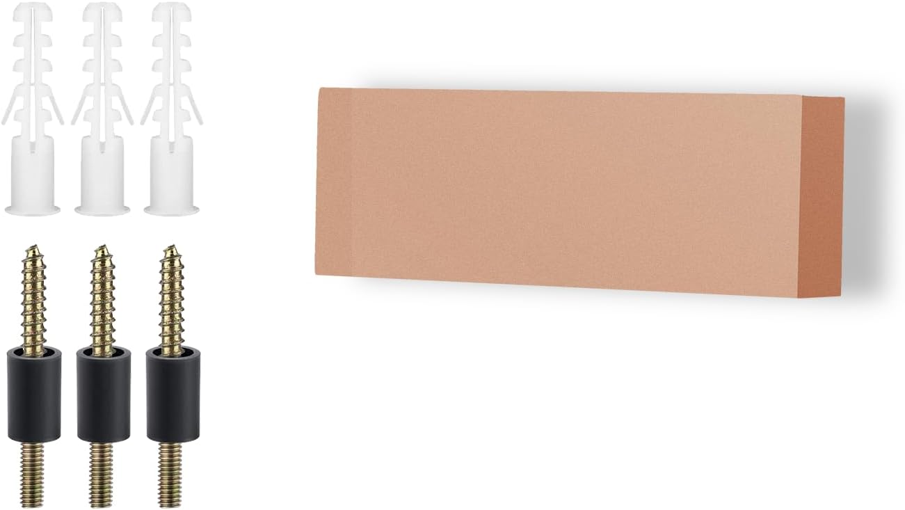 Address Signs - Modern House Numbers for Outside - DEWEL Floating Large 8 Inch Brass Address Numbers for House, Door, Farmhouse, Street - Both Floating & Flush Styles - Dash