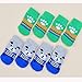 Hot Dog Socks! AMA(TM) 4PCS Cute Pet Puppy Small Dog Doggie Anti-slip Knit Weave Keep Warm Socks Shoes Booties Skid Bottom (S, Random)