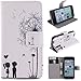 5C Case, iPhone 5C Case Gift_Source [Slim Fit] Folio Leather Stand [Wallet] Shell Cover with Card Holder Compatible with Apple iPhone 5C [Dandelions Fall in Love with Me Pattern] ,Sent Screen Protector + Stylus Pen