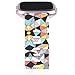 allbingo Fitbit Versa Cute Bands,Women Men Replacement Strap Wristband for Fitbit Versa Smart Watch (Colorful Geometric, Small)