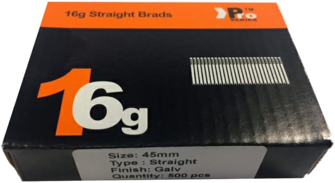 32mm+38mm+45mm+50mm+64mm 16g Straight Nails 2500 Nails for 16 Gauge Air Nailers - Image 5